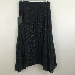 NWT Cynthia Rowley Pleated Midi Skirt